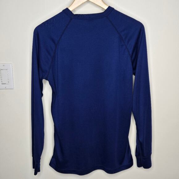 PATAGONIA Performance Base Layer Blue Long Sleeve Shirt Size M - Picture 2 of 6